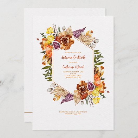 Boho Frame Einladung (Vorne/Hinten)