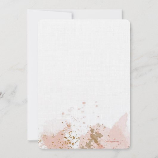 Boho Frame Einladung zur zweiten Hochzeit (Rückseite)