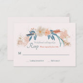 Boho Frame RSVP-Karte RSVP Karte (Vorne/Hinten)