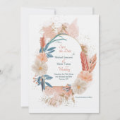 Boho Frame Save the Date-Karte Einladung (Vorderseite)