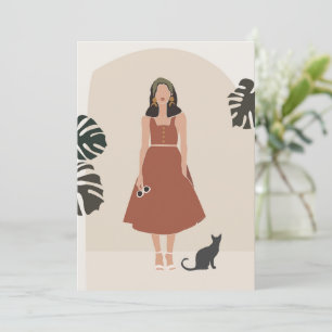 Boho Frau in Terracotta Dress Summer Fashion