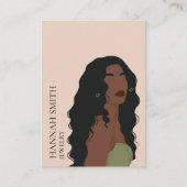 Boho Frau Stud Earring Display Visitenkarte (Vorderseite)