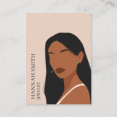 Boho Frau Stud Earring Display Visitenkarte (Vorderseite)