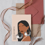 Boho Frau Stud Earring Display Visitenkarte