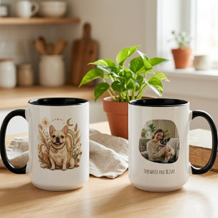 Boho-French-Bulldog-Mama-Kunst Tasse