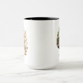 Boho-French-Bulldog-Mama-Kunst Tasse (Zentrum)