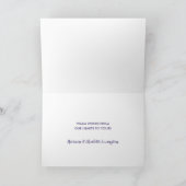 Boho French Christmas Reindeer Typografie Karte (Innenseite)