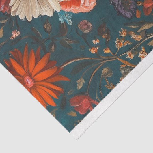 Boho French Poodle Portrait Decoupage Seidenpapier (Ausschnitt)