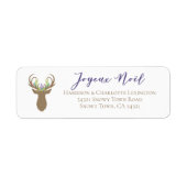 Boho French Weihnachten Christmas Reindeer Typogra (Vorne)