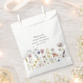 Boho Fresh Wildblumen Babydusche Geschenktütchen (Ausgeschnitten)