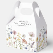 Boho Fresh Wildblumen Custom Baby Dusche Geschenkschachtel (Vorderseite)