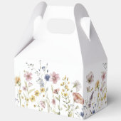 Boho Fresh Wildblumen Custom Baby Dusche Geschenkschachtel (Rückseite)