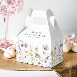 Boho Fresh Wildblumen Custom Baby Dusche Geschenkschachtel