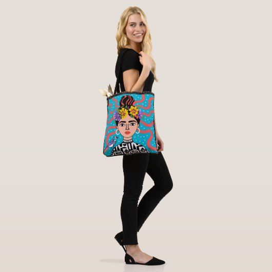 Boho Frida Style Tote Bag am Model Tote Bag Tasche (Am Model)