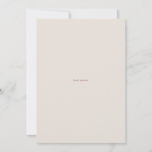 Boho Frische Pasta machen Save The Date (Rückseite)