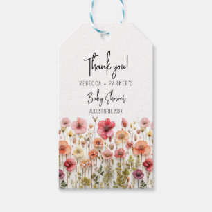 Boho frischen Blume Babydusche Geschenkanhänger
