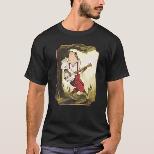 Boho Frog & Hütte Core Ästhetik Goblincore T-Shirt (Vorderseite)