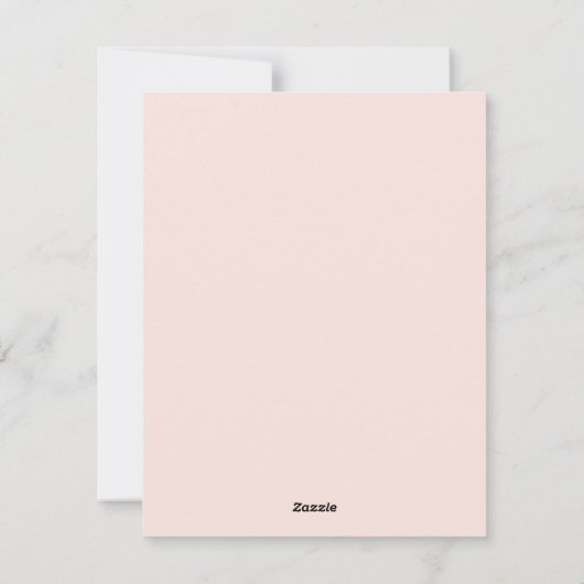 Boho Frohe Weihnachten in Blush (Rückseite)