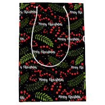 Boho fröhlich und verlasse Weihnachtswrapping Pape