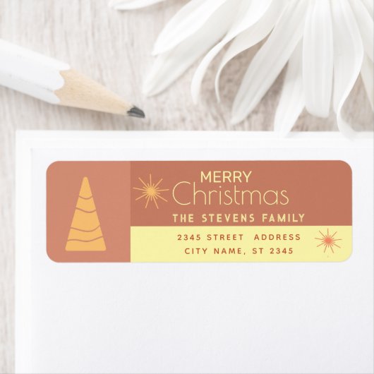 Boho Frory Weihnachten fröhliche Farbe Block (Insitu)