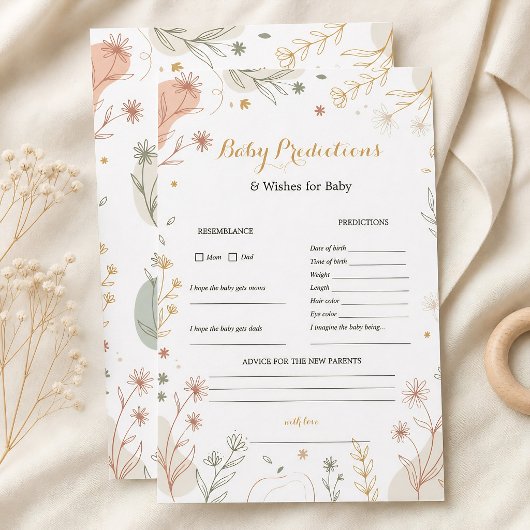 Boho Frühling Eukalyptus Botanische Baby Vorhersag