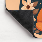 Boho Fuchs "Bleib wild, bleib frei" Wald-Design Mousepad (Ecke)