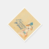 Boho Fuchs Liebeszitat Serviette (Ecke)