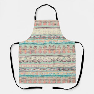 Boho fun gemustert schürze