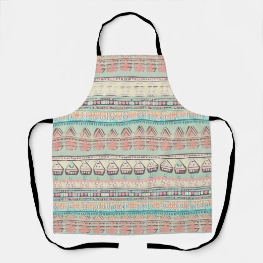 Boho fun gemustert schürze (Vorderseite)