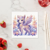 Boho Fun Unicorn Babydusche Serviette (Beispiel)