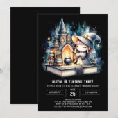 Boho Fun Wizard Birthday Einladung (Vorne/Hinten)