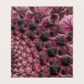 Boho Funky Eclectic Pink Black Abstrakt Fraktal (Außenseite Aufgefaltet)