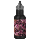 Boho Funky Eclectic Pink Black Abstrakt Fraktal Edelstahlflasche (Links)