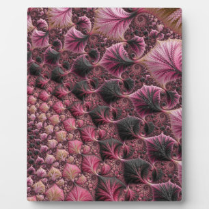 Boho Funky Eclectic Pink Black Abstrakt Fraktal Fotoplatte