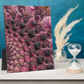 Boho Funky Eclectic Pink Black Abstrakt Fraktal Fotoplatte (Seite)