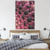 Boho Funky Eclectic Pink Black Abstrakt Fraktal Leinwanddruck (Insitu (Schlafzimmer))