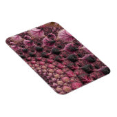 Boho Funky Eclectic Pink Black Abstrakt Fraktal Magnet (Rechte Seite)