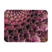 Boho Funky Eclectic Pink Black Abstrakt Fraktal Magnet (Horizontal)