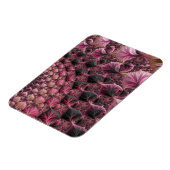 Boho Funky Eclectic Pink Black Abstrakt Fraktal Magnet (Linke Seite)