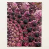 Boho Funky Eclectic Pink Black Abstrakt Fraktal Planer (Vorderseite)