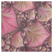 Boho Funky Eclectic Pink Black Abstrakt Fraktal Stoff (Muster)