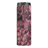 Boho Funky Eclectic Pink Black Abstrakt Fraktal Thermosbecher (Rückseite)