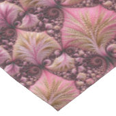 Boho Funky Eclectic Pink Black Abstrakt Fraktal Tischdecke (Schrägansicht)