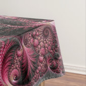 Boho Funky Eclectic Pink Black Abstrakt Fraktal Tischdecke (Beispiel)