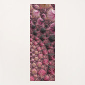 Boho Funky Eclectic Pink Black Abstrakt Fraktal Yogamatte (Vorderseite)