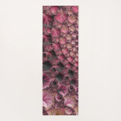 Boho Funky Eclectic Pink Black Abstrakt Fraktal Yogamatte (Rückseite)