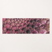 Boho Funky Eclectic Pink Black Abstrakt Fraktal Yogamatte (Vorderseite (Horizontal))