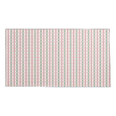 Boho Funky Retro Eclectic Pastel Christmas Streife Kissenbezug (Rückseite-Links)