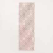 Boho Funky Retro Eclectic Pastel Christmas Streife Yogamatte (Rückseite)