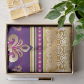 Boho Funky Trendy Retro abstraktes Muster Seidenpapier (Geschenk)